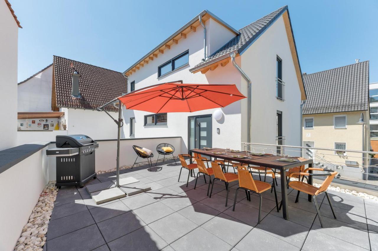 Golden Home With Barbecue, Yoga, Football Table Sinsheim Exterior photo